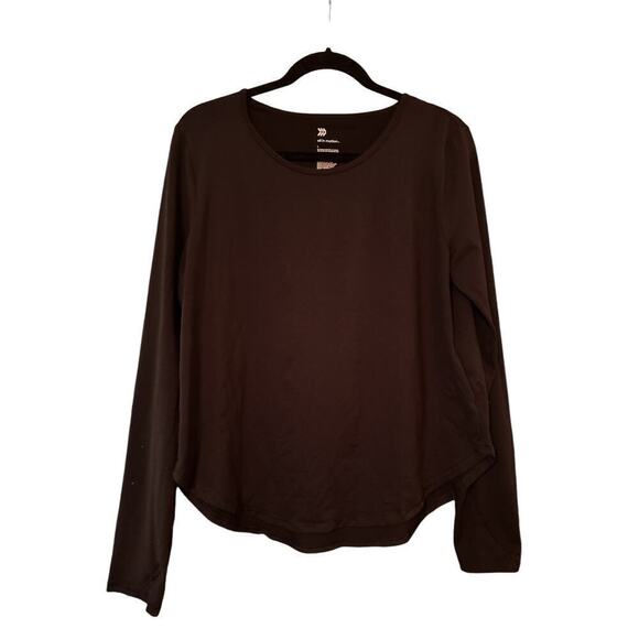 all in motion Tops - all in motion Women's Long Sleeve Crew Neck Active Pullover Tee Size L Black